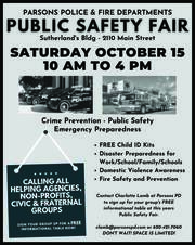 Preview image for Parsons Public Safety Fair is Coming to Town